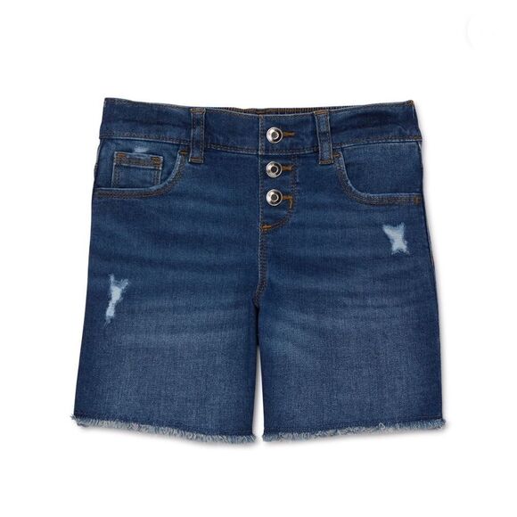Girls Midi Distressed Denim Shorts 3-Pack Size M - Picture 6 of 11